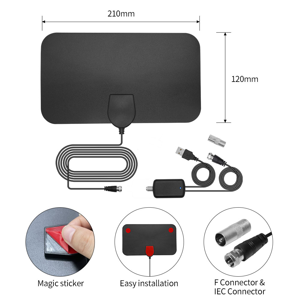 210*120 Black TV Antenna