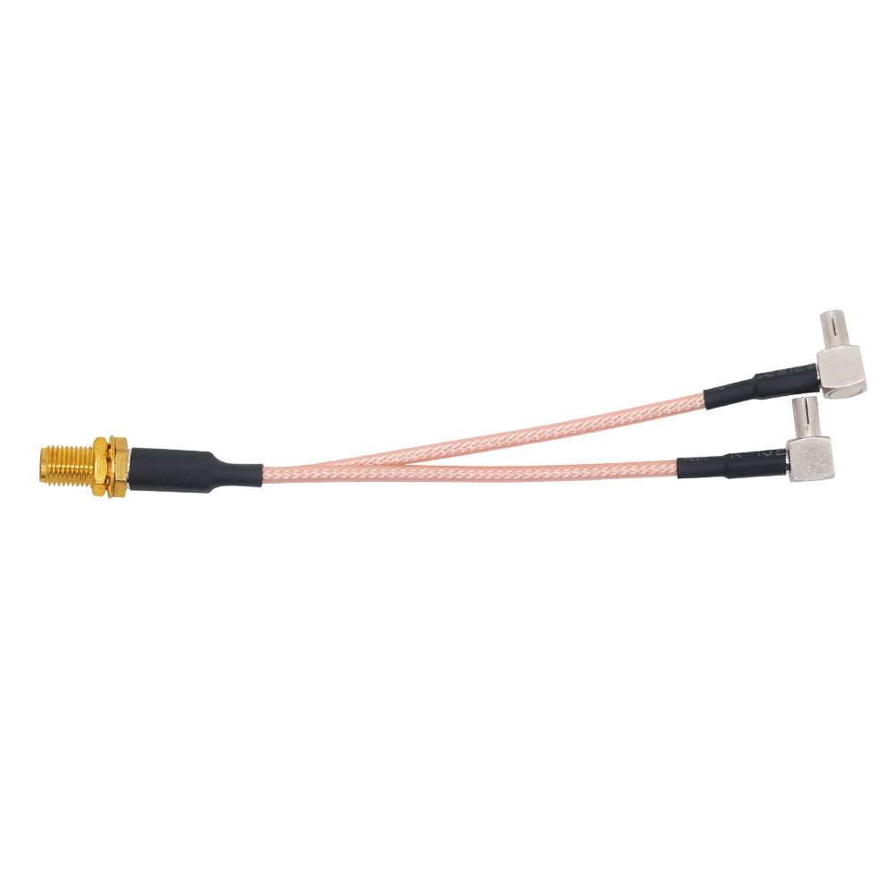 SMA Female Hole To 2 Right angleTS9 316 Cable