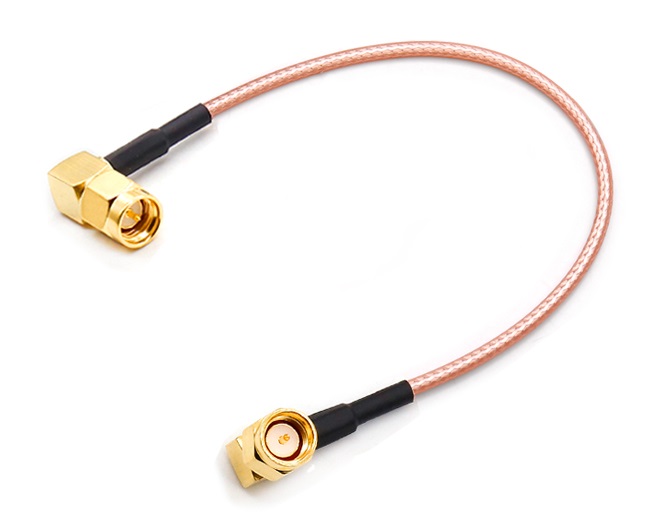 30CM 2 SMA Right angle Male Pin 316 Cable