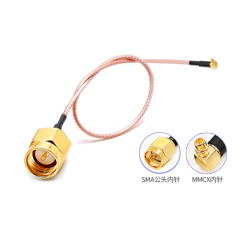 30CM Cable MMCX Right angle Male To SMA Male Pin 316 Cab